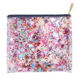 NWOT Packed Party Everything Confetti Pouch